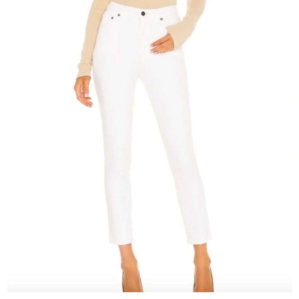Agolde Nico White High Rise Slim fit Ankle Jeans Size 27